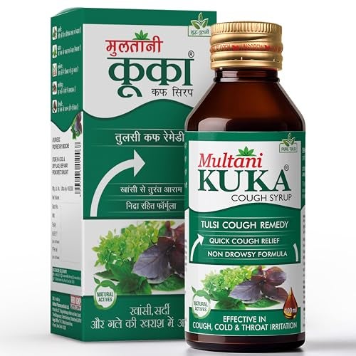 Multani Kuka Cough Syrup 100ml | Get Ayurvedic Relief from Throat Issue, Chest Congestion, All Types Of cough & Cold | Goodness Of Tulsi, Pippali, Satpudina & Other Herbs - Image 1