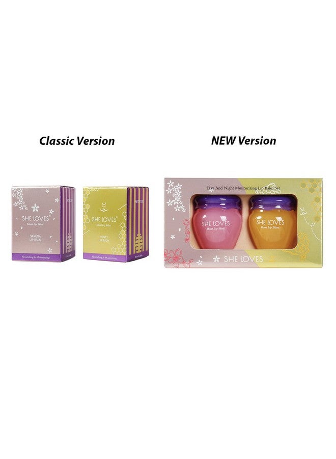 Inspired CL 2 Pcs She Loves Day & Night Moisturizing Lip Balm Anticracking Lip Balm Moisturizing And Nourishing Lip Balm 10G - Image 2