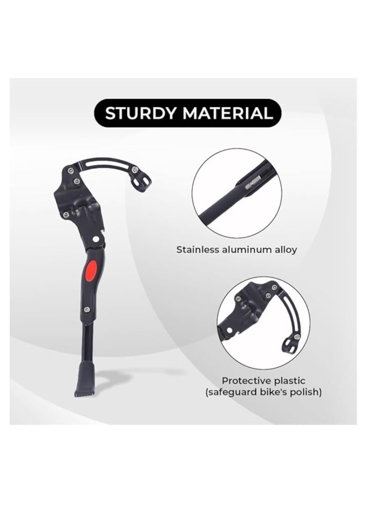 ENDLESS  EL1056 Cycle Stand can Adjustable Between 24-29 Inch | Material : Aluminium Alloy | High Quality Bike Side Kickstand with Double Nut | For All types Cycles or Bikes - Image 2