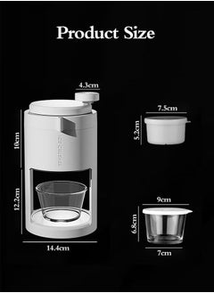 Generic Shaved Ice Machine Diy Hand-Cranked Ice Machine Ice Crusher Stall Household Non-Plug-in Manual Matte Artifact Hail Ice Soft Hand-Cranking Ice Breaker Slush Machine  - Image 2