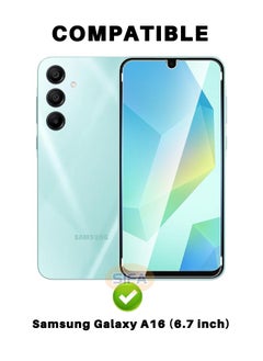 Glass [2+2 Pack] HD Clear Tempered Glass Screen Protector + Black Camera Lens Protector for Samsung Galaxy A16 6.7",  Touch Sensitive, HD 9H Hardness Bubble Free Scratch Resistant, Case Friendly (Boxed, 2+2 PCS)  - Image 2