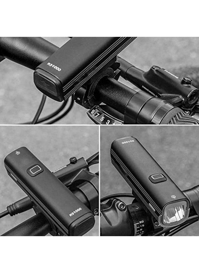 Cordova - Bike headlight – rechargeable 1000 lumens front light with waterproof design and long battery life - Image 1