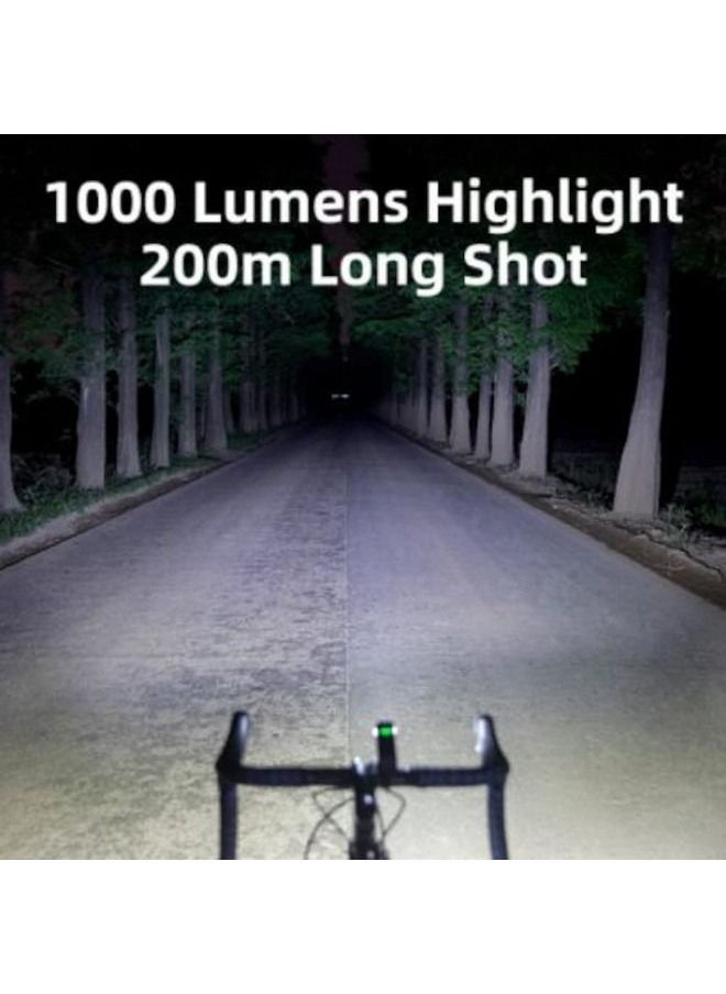 Cordova - Bike headlight – rechargeable 1000 lumens front light with waterproof design and long battery life - Image 1