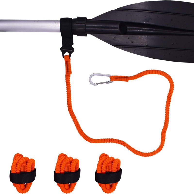 YYST Orange Paddle Leash Paddle Holder Tool Lanyard - No Paddle (Orange X 4 Pack) - Image 5