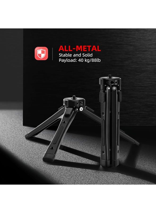 Zeadio Aluminium Alloy Tripod, Adjustable Heights Desktop Tabletop Tripod Stand for Vimble 2, Smooth 4, Crane Plus, Osmo Mobile, Ronin-S, Gimble Handle Grip Stabilizer and All Cameras Action camera - Image 2