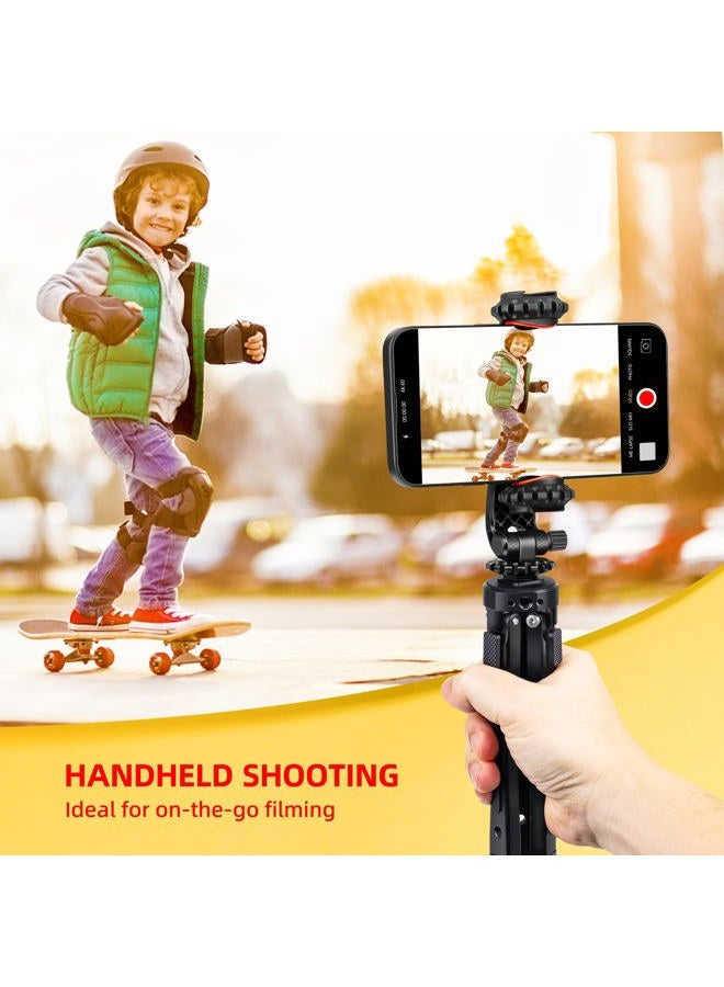 Zeadio Aluminium Alloy Tripod, Adjustable Heights Desktop Tabletop Tripod Stand for Vimble 2, Smooth 4, Crane Plus, Osmo Mobile, Ronin-S, Gimble Handle Grip Stabilizer and All Cameras Action camera - Image 3