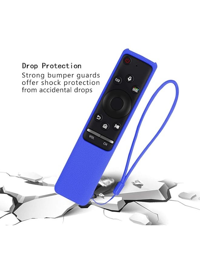 Generic - Remote Case for Samsung BN59 01241A BN59 01242A BN59 01259B BN59 01260A BN59 01266A BN59 01292A 4K UHD 6/7 Series Smart TV Controller Shockproof Washable Remote Protector Cover (Blue) - Image 1