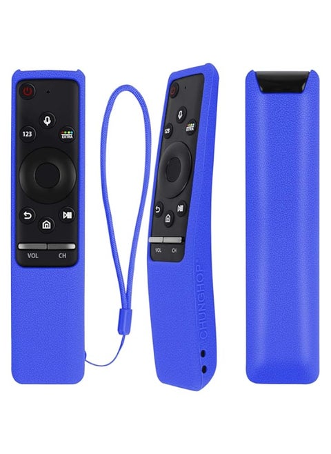 Remote Case for Samsung BN59 01241A BN59 01242A BN59 01259B BN59 01260A BN59 01266A BN59 01292A 4K UHD 6/7 Series Smart TV Controller Shockproof Washable Remote Protector Cover (Blue)