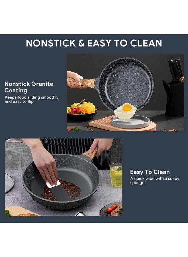 ITSMILLERS Non-stick Die-cast Deep Frying Pan Set Skillet Set Egg Omelette Pan (3) - Image 2