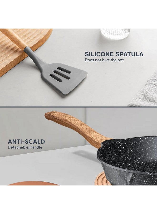 ITSMILLERS Non-stick Die-cast Deep Frying Pan Set Skillet Set Egg Omelette Pan (3) - Image 4