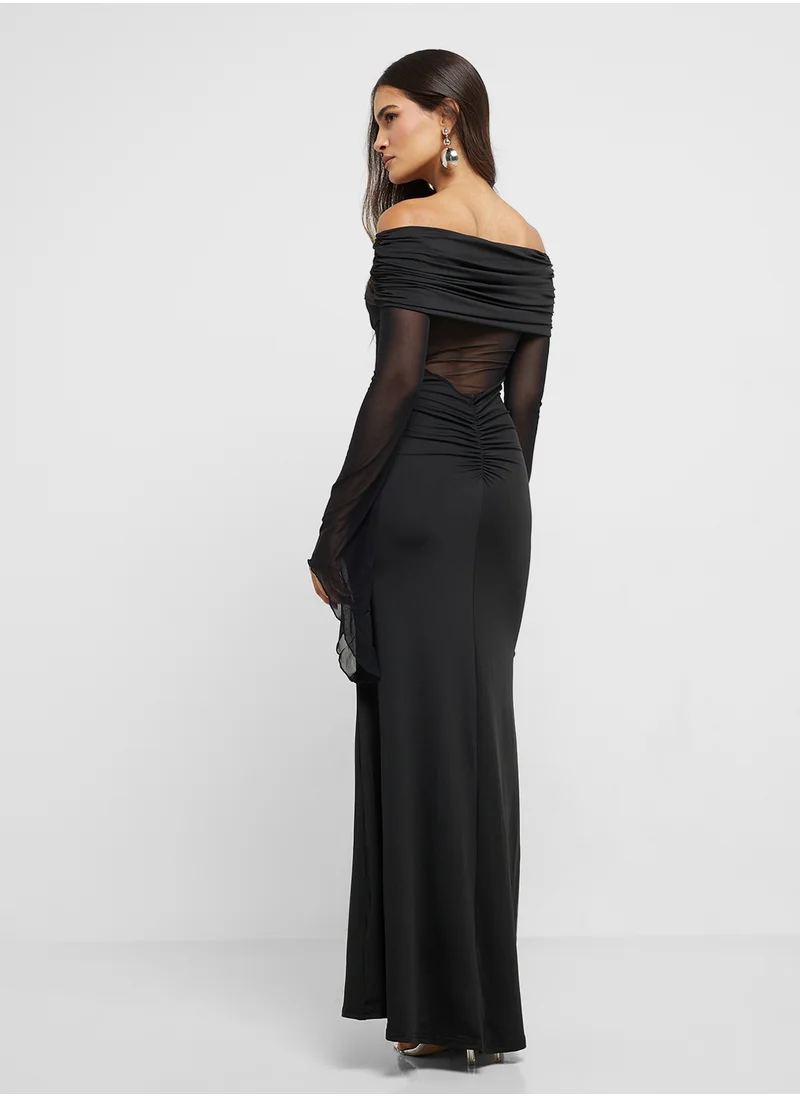 ايلا Off Shoulder Bodycon Dress