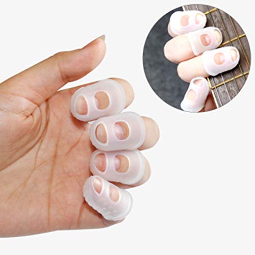 LGEGE 40 Pcs Silicone Guitar Finger Guards, Protection Caps for Stringed Instruments Like Ukulele, Bass, Sewing and Embroidery (5 Sizes) - Image 2