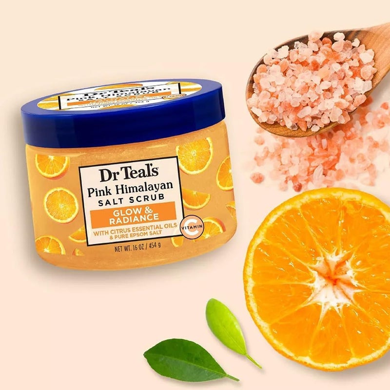 Dr Teal's Epsom Salt Body Scrub Vitamin C 454g - Image 4