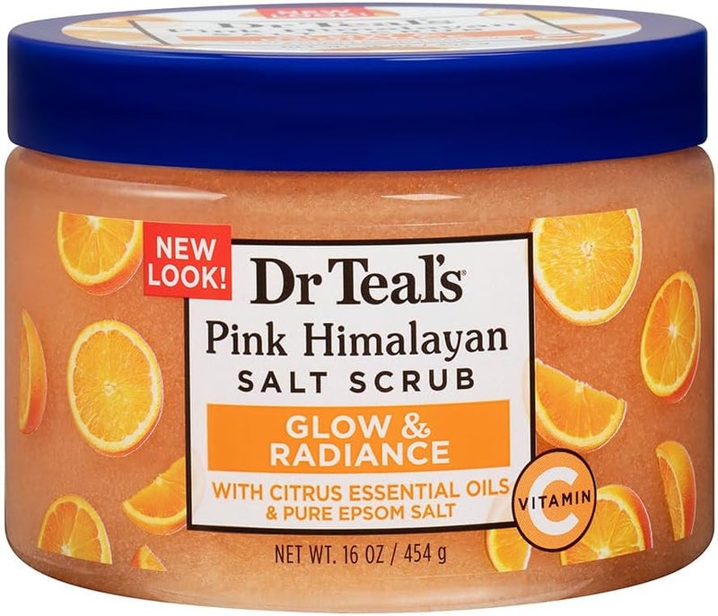 Dr Teal's Epsom Salt Body Scrub Vitamin C 454g - Image 1