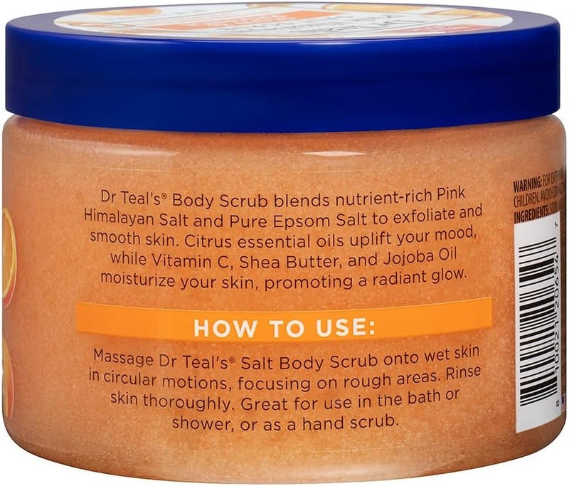 Dr Teal's Epsom Salt Body Scrub Vitamin C 454g - Image 2