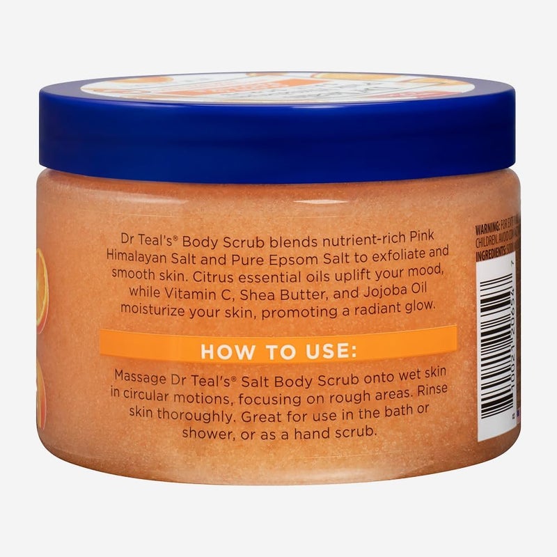 Dr Teal's Epsom Salt Body Scrub Vitamin C 454g - Image 3