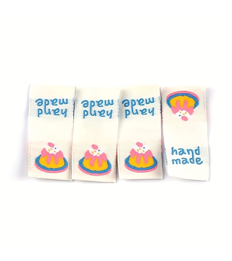 25Pcs Embroidery Cloth Labels Rectangle Bow Flower Cake for Garment Sewing Accessories - Image 5