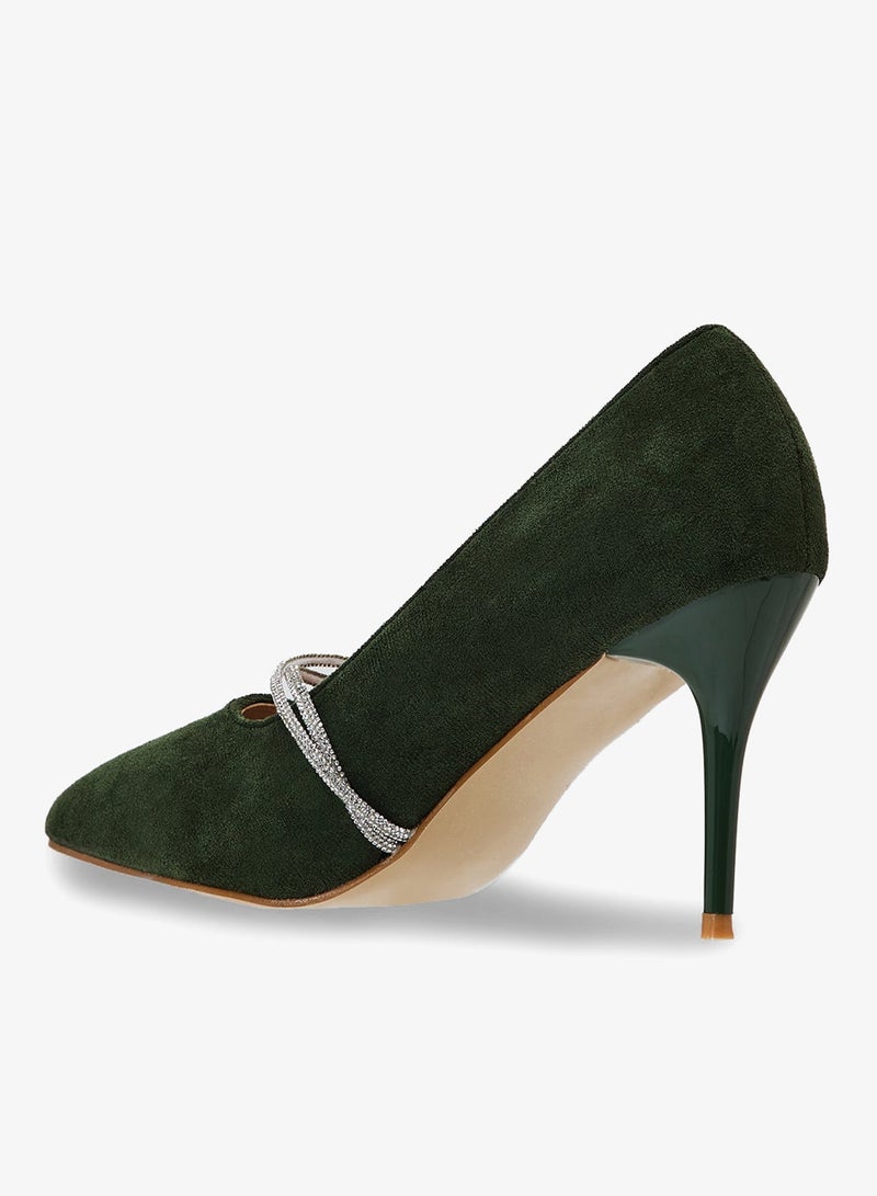 ELLA Diamante Heeled Pump - Image 3