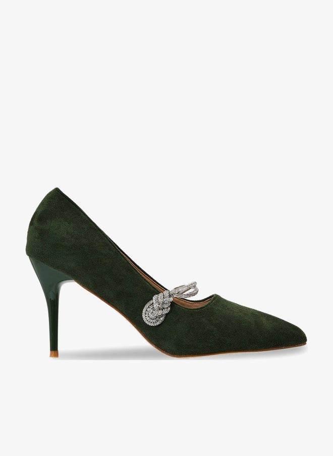 ELLA Diamante Heeled Pump - Image 1