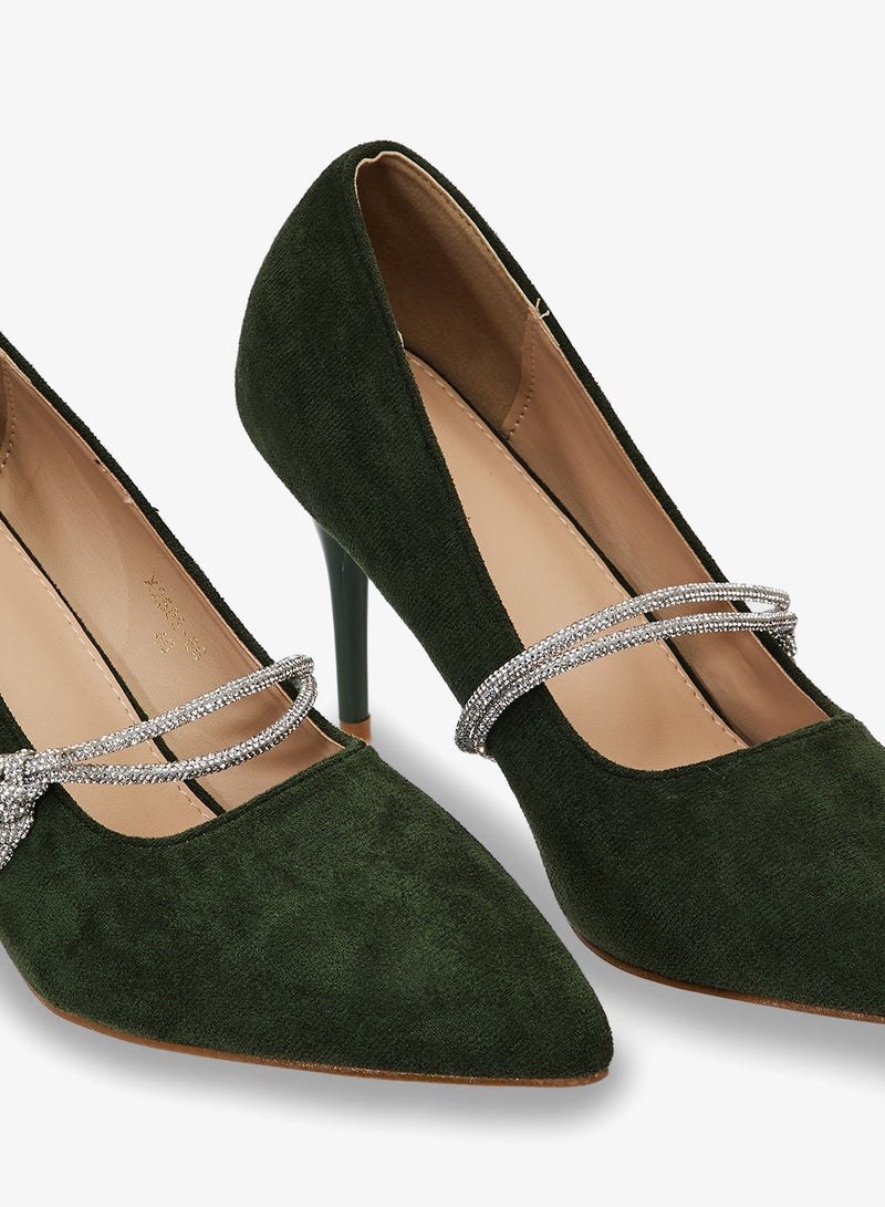 ELLA Diamante Heeled Pump - Image 4