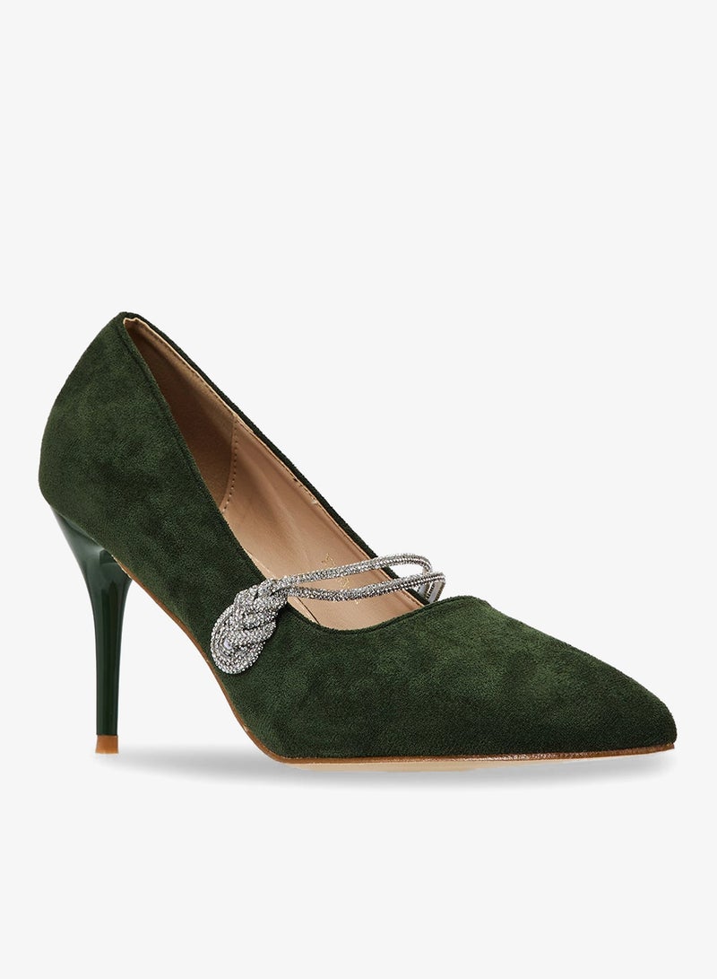 ELLA Diamante Heeled Pump - Image 2