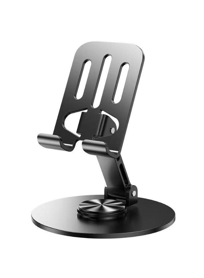 360° rotatable desktop phone stand, foldable and adjustable phone base, compatible with iPhone series, handheld tablet computers, etc - Image 1