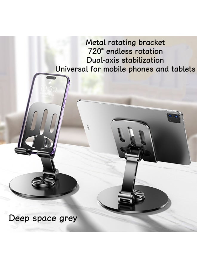 360° rotatable desktop phone stand, foldable and adjustable phone base, compatible with iPhone series, handheld tablet computers, etc - Image 2