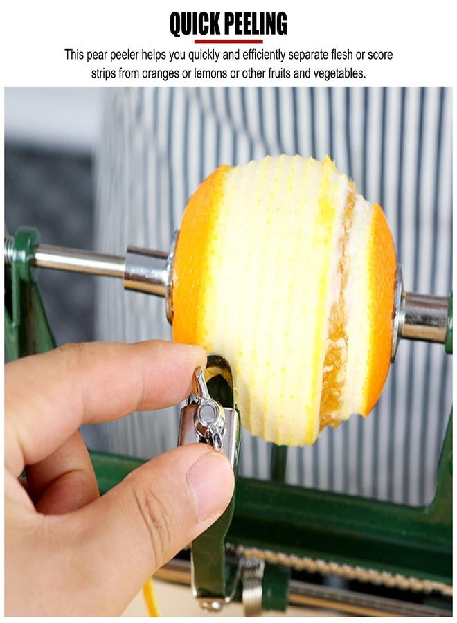 EVTSCAN Apple Peeler Stainless Steel Quick Peeling Wear Resistant Multifunction Pear Peeler for Orange Lemon Vegetables - Image 5