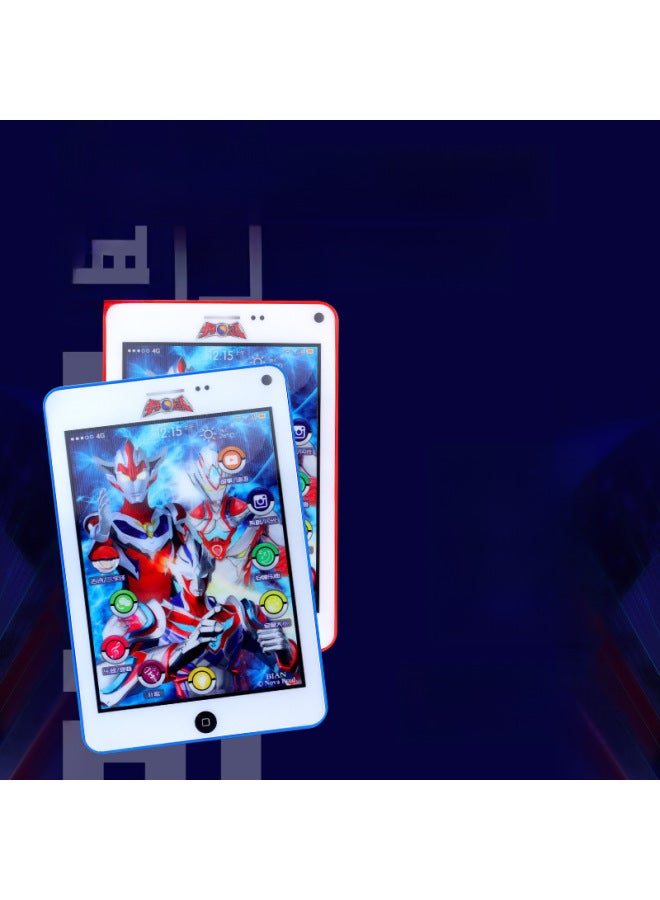 100% Authentic Children Early Education Reading Machine Baby Cartoon Light Robot Educational Tablet Study Machine Toy-Color:1585-6 Red And Blue Mixed (not Including Electricity) - Image 2