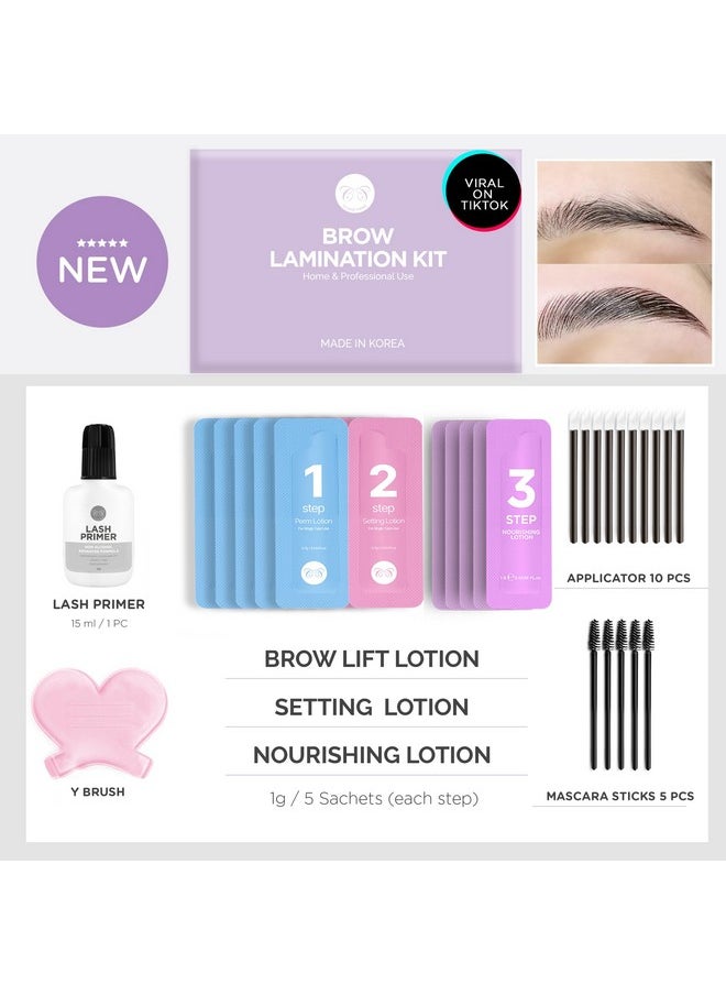 CLIONE PRIME - At Home Brow Lamination Kit Diy Eyebrow Lamination Kit Professional Eye Brow Perm Kit Instant Diy Eyebrow Lift Kit For Fuller Thicker Brows Lasts For Upto 8 Weeks - Image 1