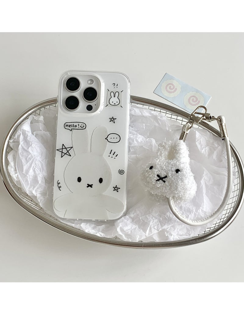 NIBEMINENT Protective TPU Case Cover For iPhone 17 Pro Max, Miffy Baby With Lanyard