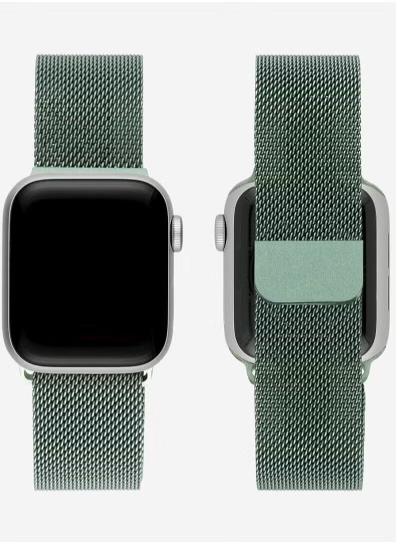 TIGER - Apple Watchband 42mm, 44mm, 45mm, 49mm Milanese Apple Watch Strap – Adjustable, Stylish Stainless Steel Mesh Band for Apple Watch Series 1-8, SE, Ultra – Comfortable, Durable, Sleek Design for Everyday Wear - Image 1