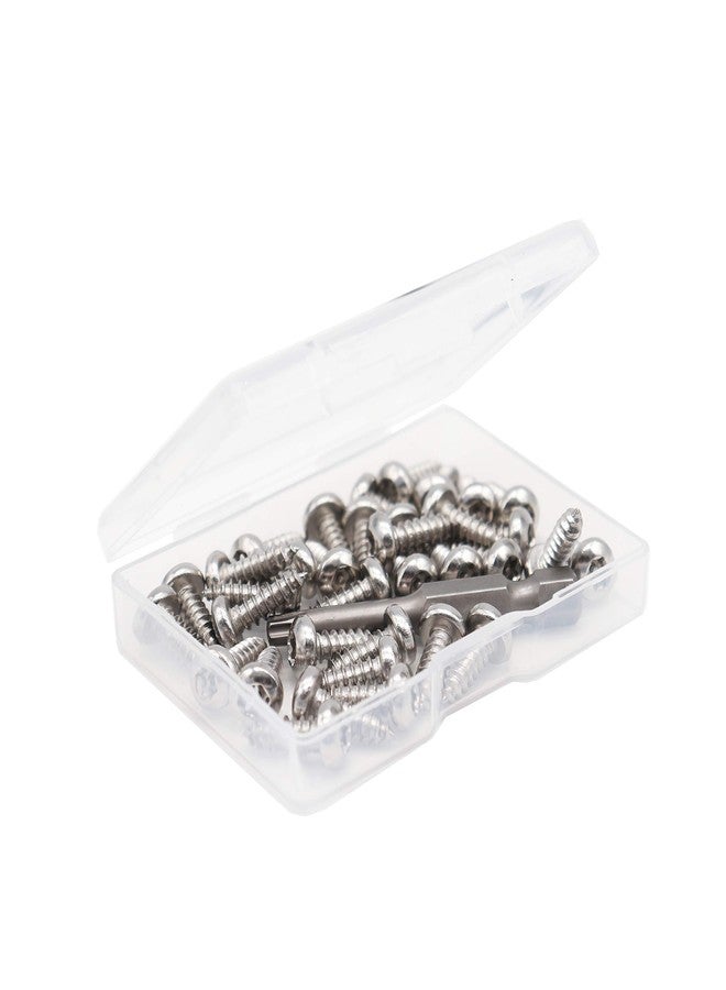 binifiMux 30pcs #8-1/2" Torx in Pin Head Tamper Proof Security Self Tapping Screws with Wrenh Key 304 Stainless Steel - Image 4