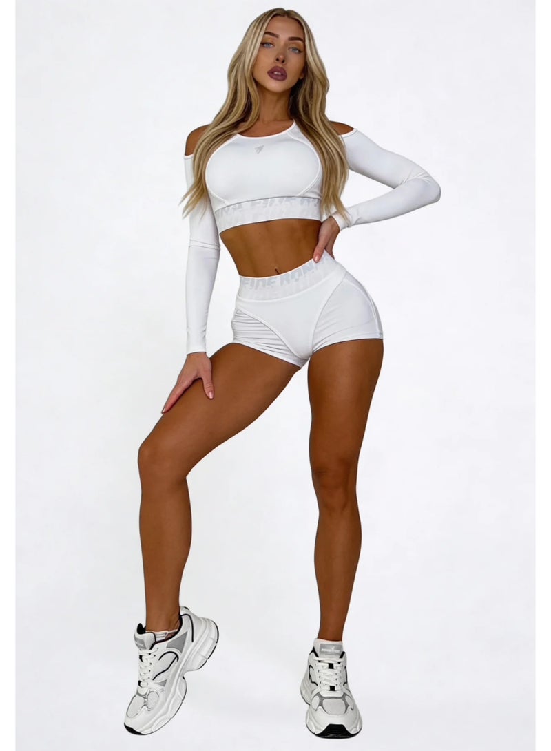 Bona Fide Premium Long Sleeve Quarter-Zip Workout Crop Top for Women - Athletic Compression Rashguard for Gym, Yoga & Running - Breathable High-Performance Sportswear - Image 4