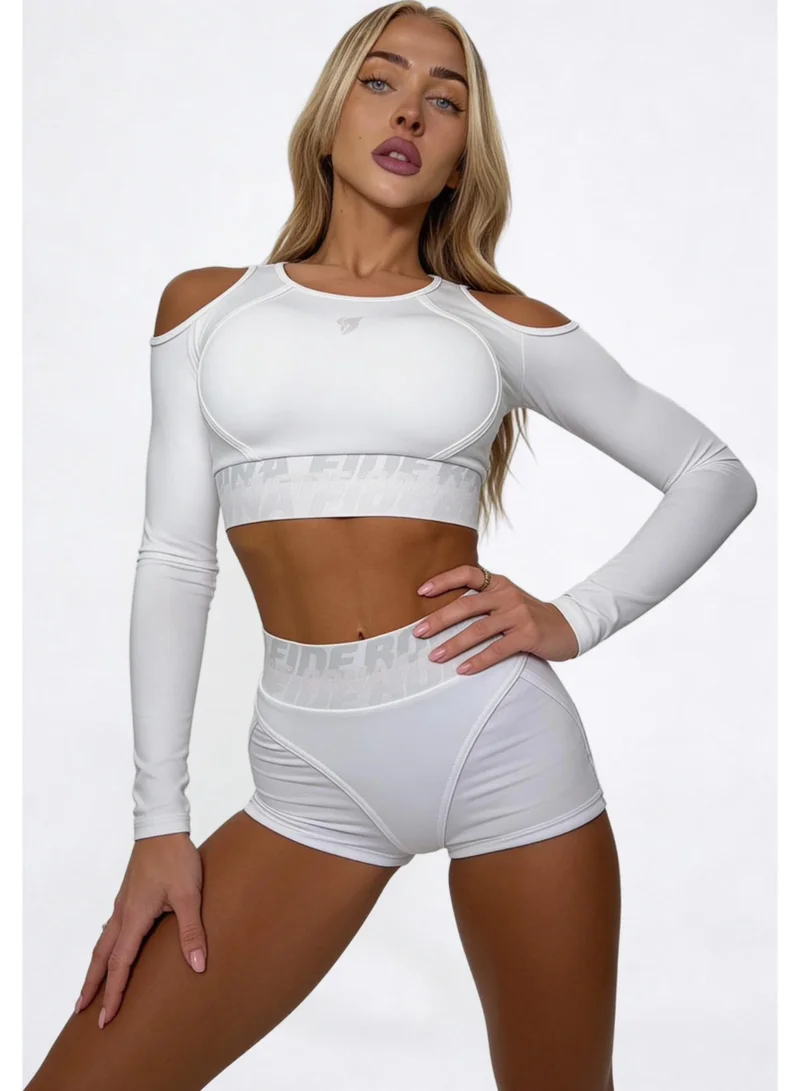 Bona Fide Bona Fide Premium Long Sleeve Quarter-Zip Workout Crop Top for Women - Athletic Compression Rashguard for Gym, Yoga & Running - Breathable High-Performance Sportswear