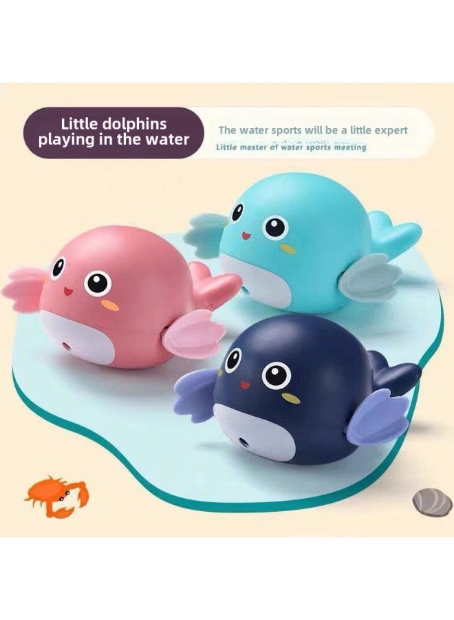 Baby Bathroom Bath Water Play Toy Coil Cartoon Turtle Duck Little Whale Children Swimming Bath-Color:Spray Eggs [light Green]