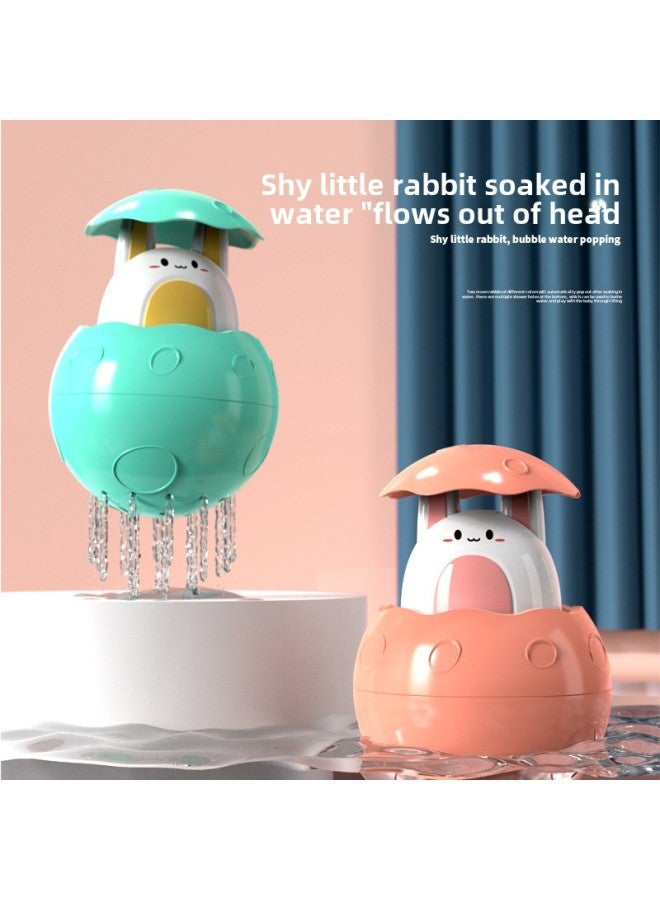 Baby Bathroom Bath Water Play Toy Coil Cartoon Turtle Duck Little Whale Children Swimming Bath-Color:Spray Eggs [light Green]