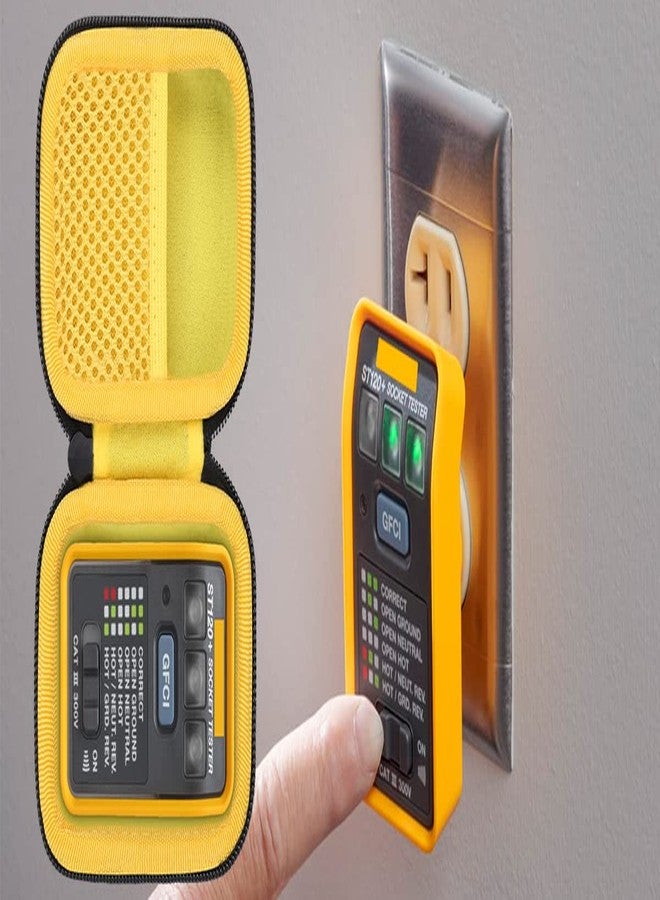 اينلوسي حقيبة حمل صلبة بديلة من Aenllosi لجهاز اختبار مقبس GFCI Fluke ST120 / ST120+ - Image 3