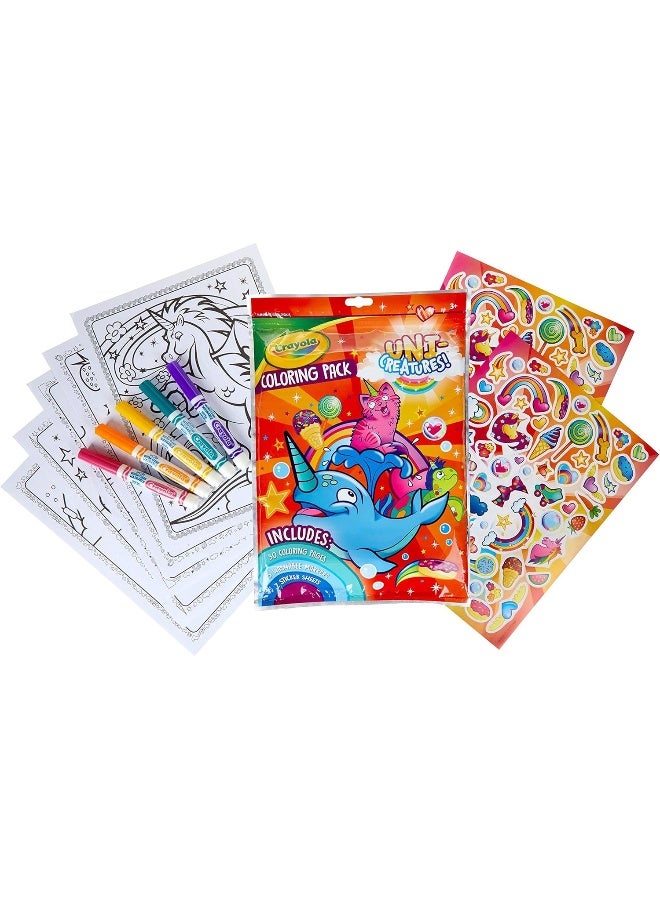 Crayola Uni-Creatures Big Coloring Pack - Image 1