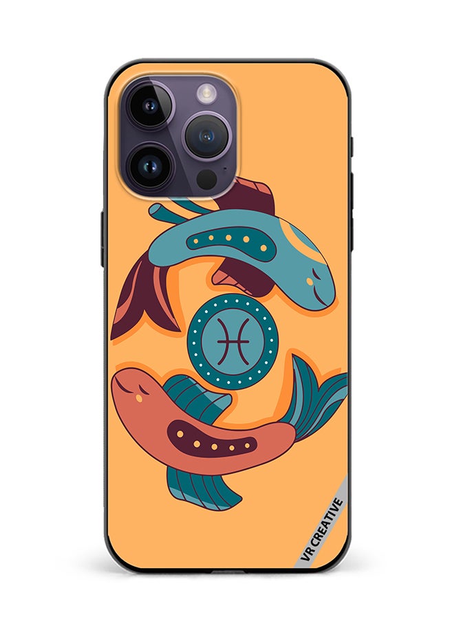 VR CREATIVE Protective Case Cover For Apple iPhone 16 Pro Whale Zodiac Signs Design Multicolour - Image 1