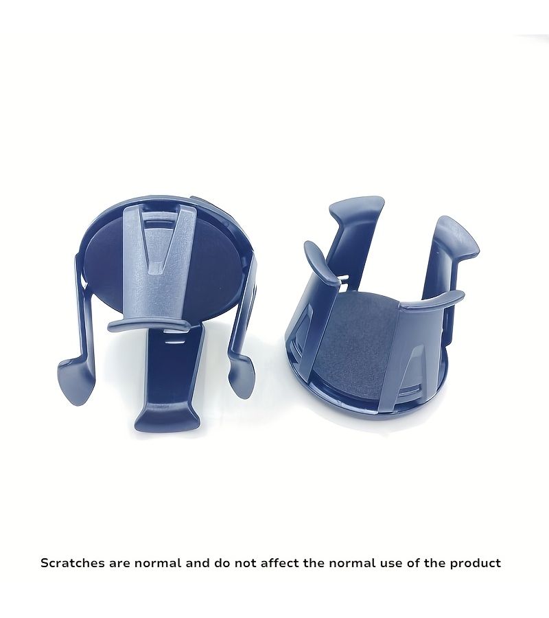 2Pcs Black Adjustable Anti Spill Car Cup Holder Durable ABS Essential - Image 3