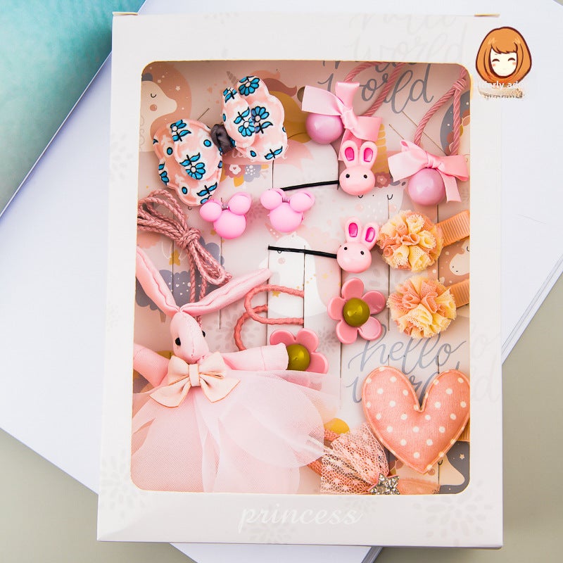 Generic Princess Hair Accessories Set for Girls 3 Bunny necklace hairpin set