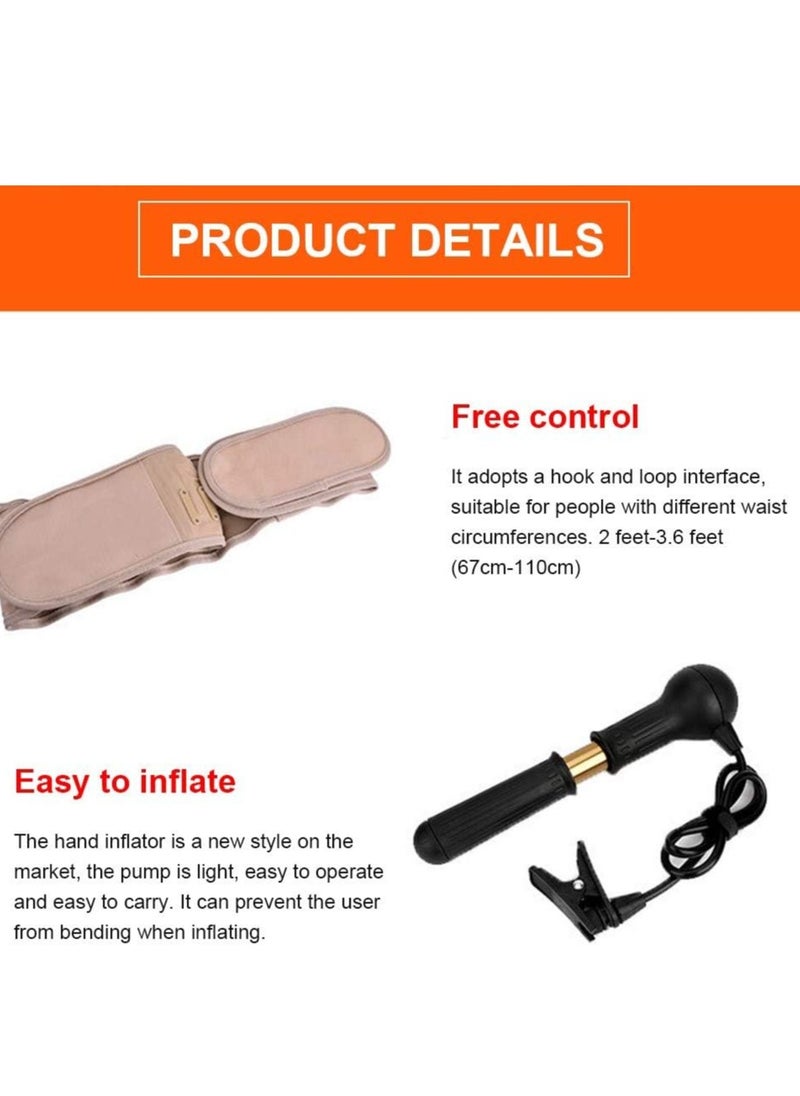 Prime by javaudan Set of Electric Hot Water Bag For Body Pain and Back Decompression Belt Lumbar Support Massage Air Traction Belt With Extended Pad, Fits 26-43 Inches Waist  - Image 3
