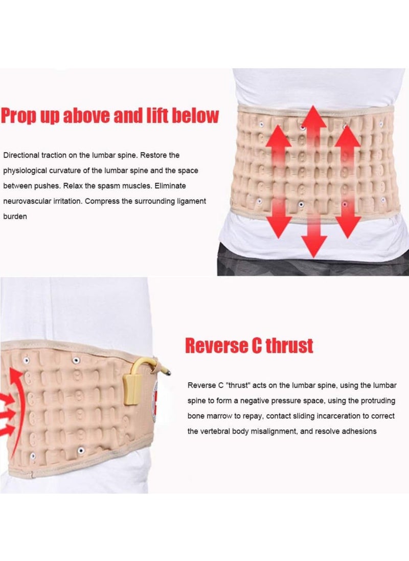 Prime by javaudan Set of Electric Hot Water Bag For Body Pain and Back Decompression Belt Lumbar Support Massage Air Traction Belt With Extended Pad, Fits 26-43 Inches Waist  - Image 5
