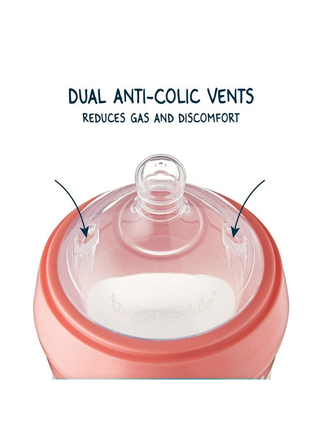 Tiny Twinkle Silicone Baby Bottle With Comfort Grip And Soft Flexible Nipple Squeezably Soft Baby Bottles For Newborn And Up (Blossom 6 Ounce) - Image 3