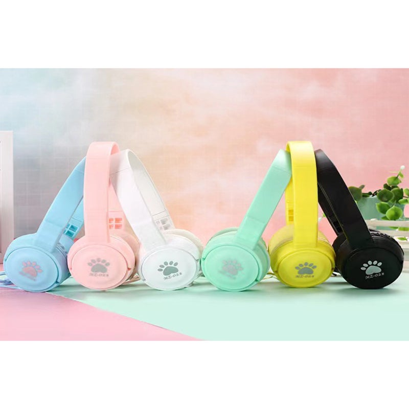 3.5mm Wired Over-ear Headphones Ergonomic Design Soft Breathable Earmuffs - Stylish Blue Sports Headset for Home Outdoor Music Listening & 3.5mm Audio Devices - Image 5