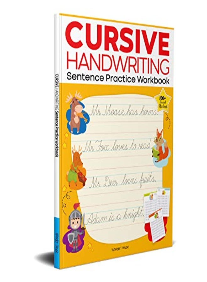 Cursive Handwriting Sentence Practice Workbook by Wonder House Books Paperback