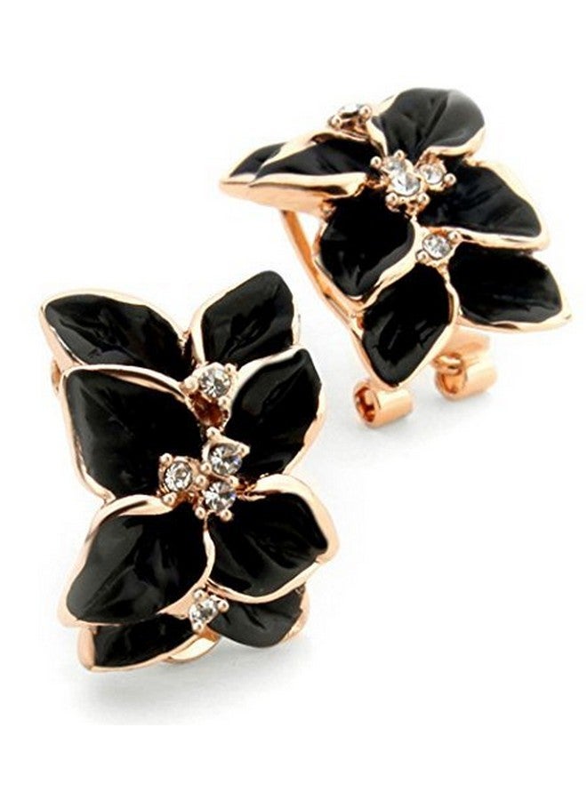 YouBella Fashion Jewellery Earrings for Women Traditional Earrings Tops for Girls (BLACK)