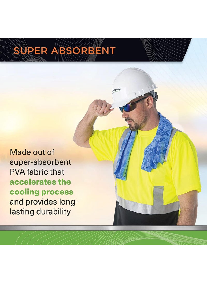 Cordova Cordova CT400 Coldsnap Cooling Towel Pink Super Absorbent  EVAporative Pva Material 335 X 13 Inches  - Image 5