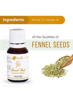 Naturalis Essence Of Nature Fennel Seed Essential Oil, Natural & Therapeutic Grade For Skin Care, Anti Aging, Hair Growth - 10Ml  - Image 3